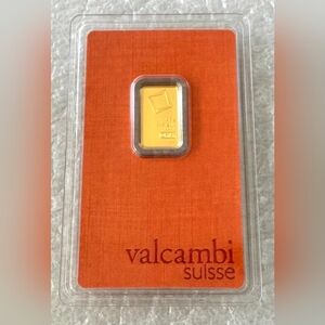 Valcambi Suisse Gold Bar 2.5 Grams In Assay